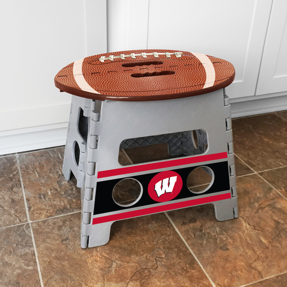 Wisconsin Badgers Folding Step Stool