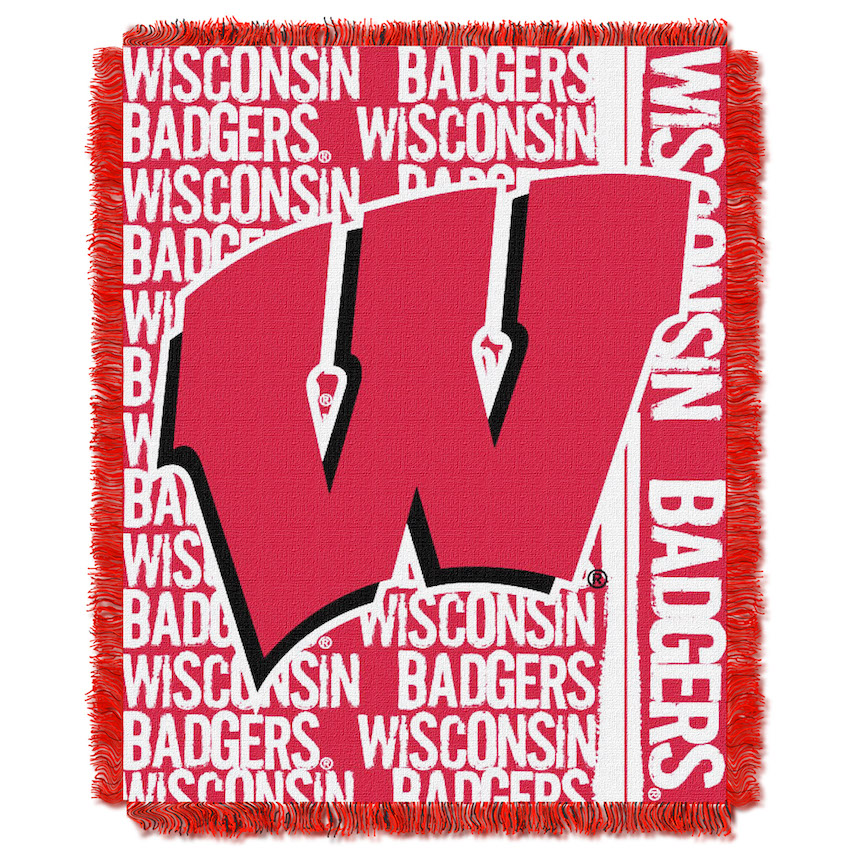 Wisconsin Badgers Double Play Tapestry Blanket 48 x 60