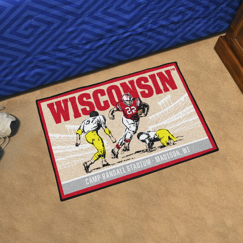 Wisconsin Badgers 20 x 30 TICKET Starter Floor Mat