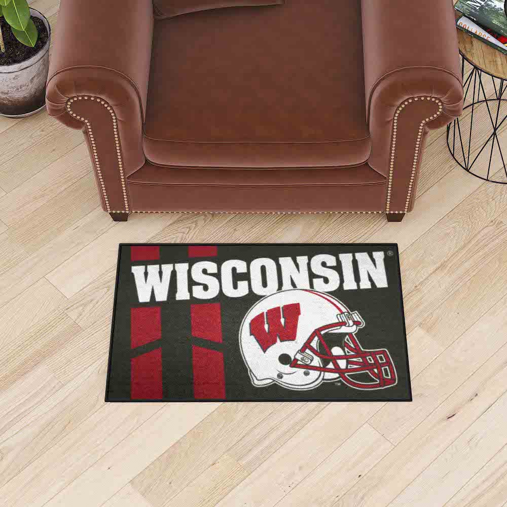 Wisconsin Badgers 20 x 30 Uniform STARTER Floor Mat