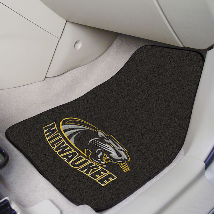 Wisconsin Milwaukee Panthers Car Floor Mats 18 x 27 Carpeted-Pair