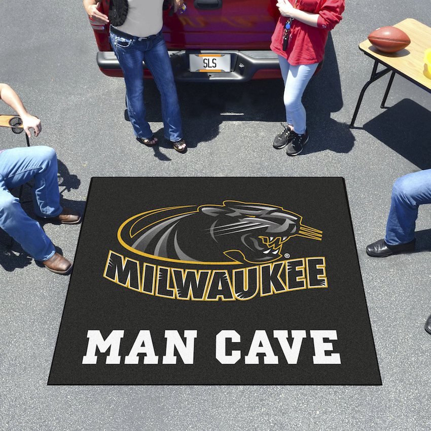 Wisconsin Milwaukee Panthers MAN CAVE TAILGATER 60 x 72 Rug