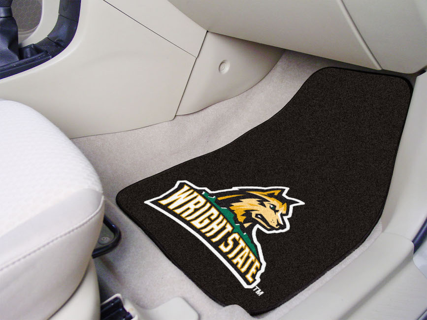 Wright State Raiders Car Floor Mats 18 x 27 Carpeted-Pair