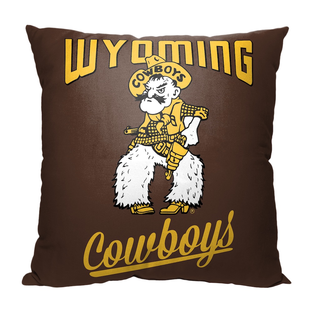 Wyoming Cowboys ALUMNI Decorative Throw Pillow 18 x 18 inch