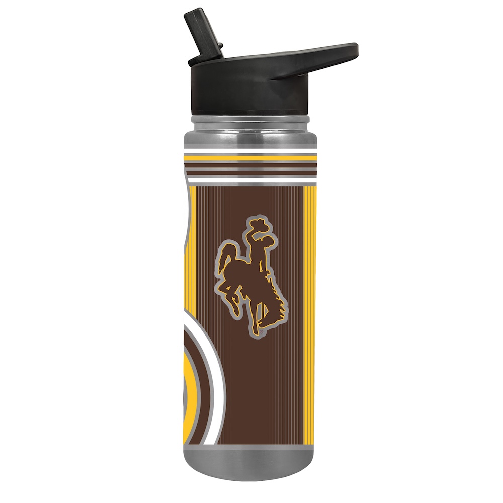 Wyoming Cowboys COOL VIBES 24 oz Thirst Hydration Water Bottle