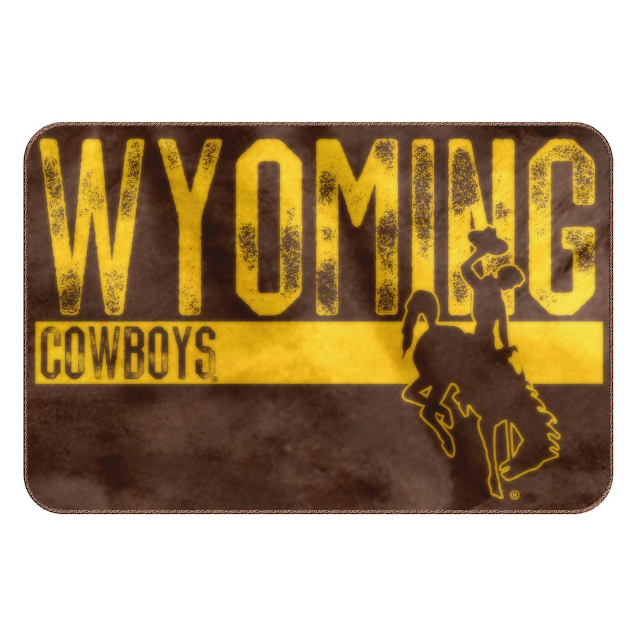 Wyoming Cowboys Worn Out Foam Floor Mat