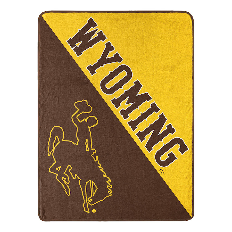 Wyoming Cowboys Micro Raschel 50 x 60 Team Blanket