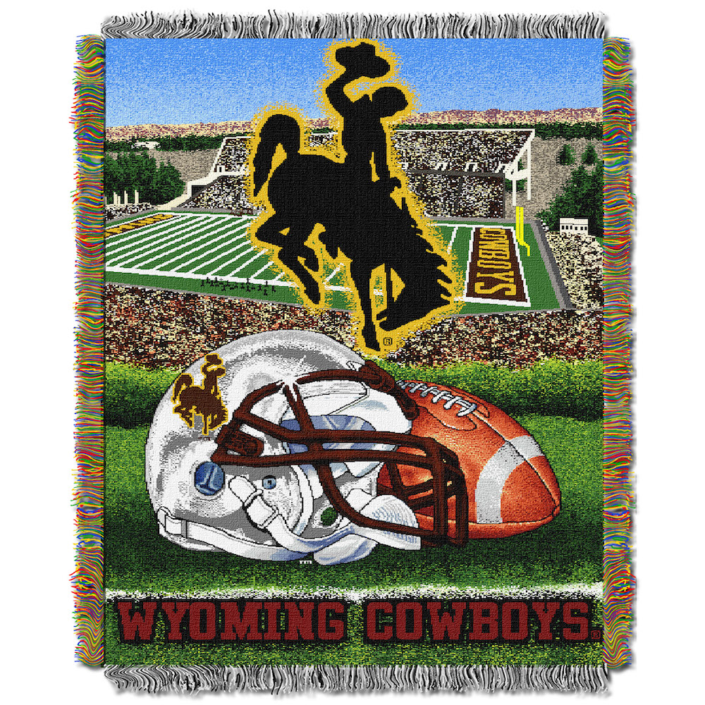 Wyoming Cowboys Home Field Advantage Series Tapestry Blanket 48 x 60