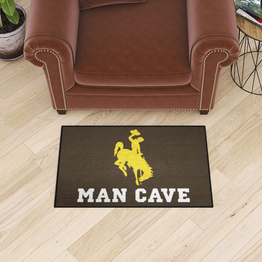 Wyoming Cowboys MAN CAVE 20 x 30 STARTER Floor Mat