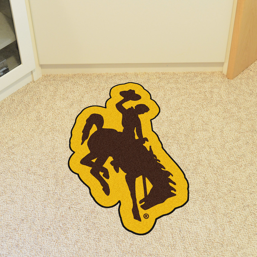 Wyoming Cowboys MASCOT 36 x 48 Floor Mat