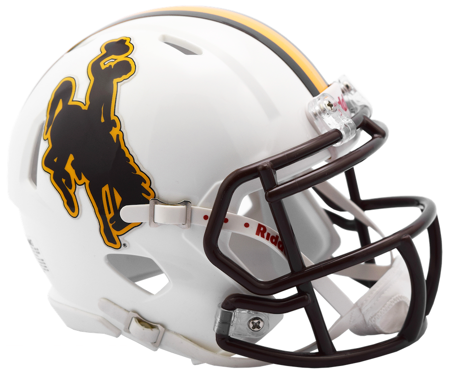 Wyoming Cowboys NCAA Mini SPEED Helmet by Riddell