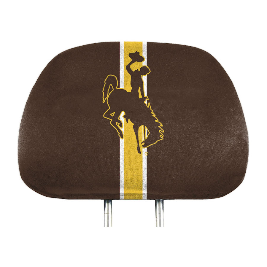 Wyoming Cowboys Printed Head Rest Covers