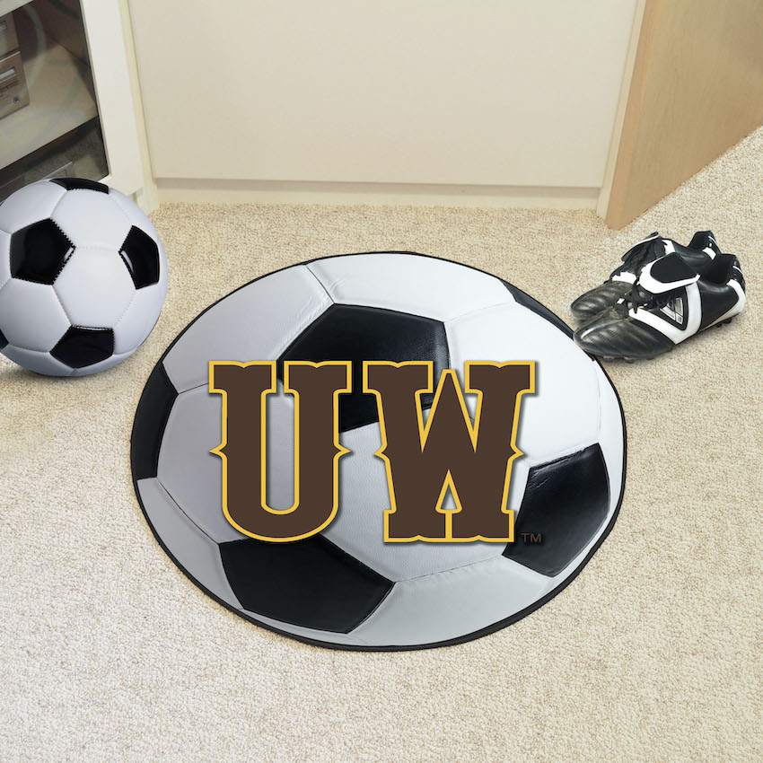 Wyoming Cowboys SOCCER BALL Mat