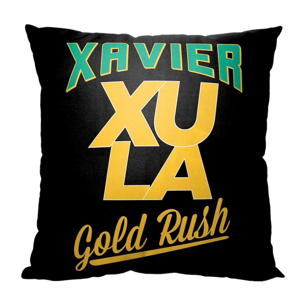 Xavier Louisiana Gold Rush ALUMNI Decorative Throw Pillow 18 x 18 inch