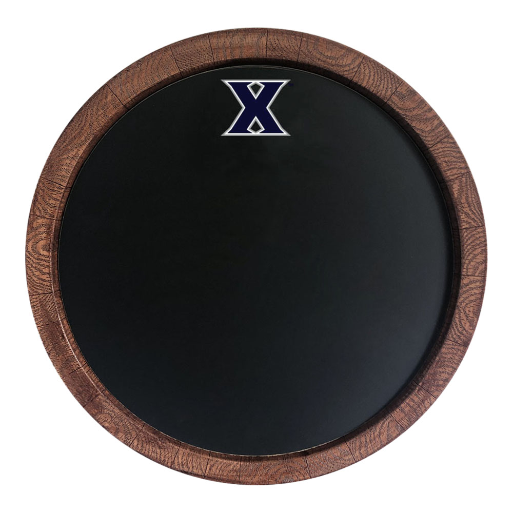 Xavier Musketeers Chalkboard FAUX Barrel Top Sign