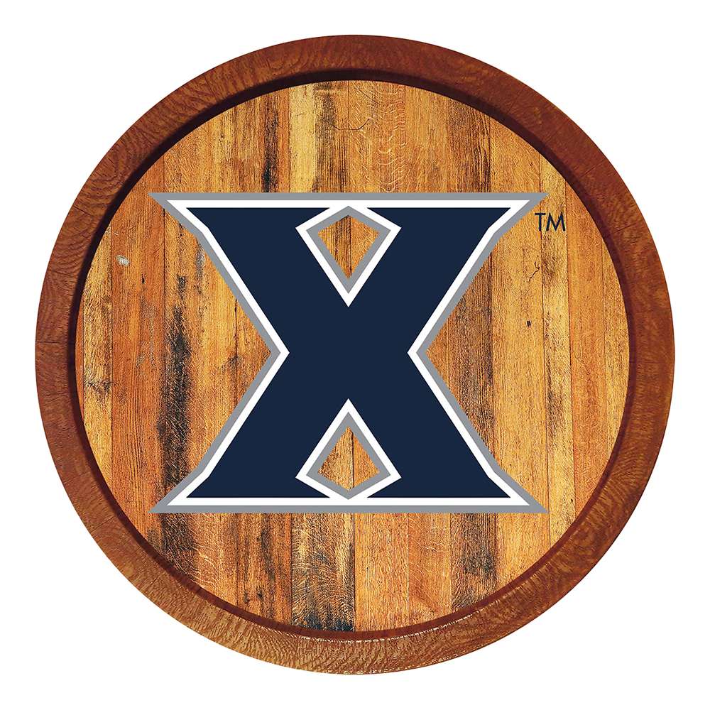 Xavier Musketeers FAUX Barrel Top Sign