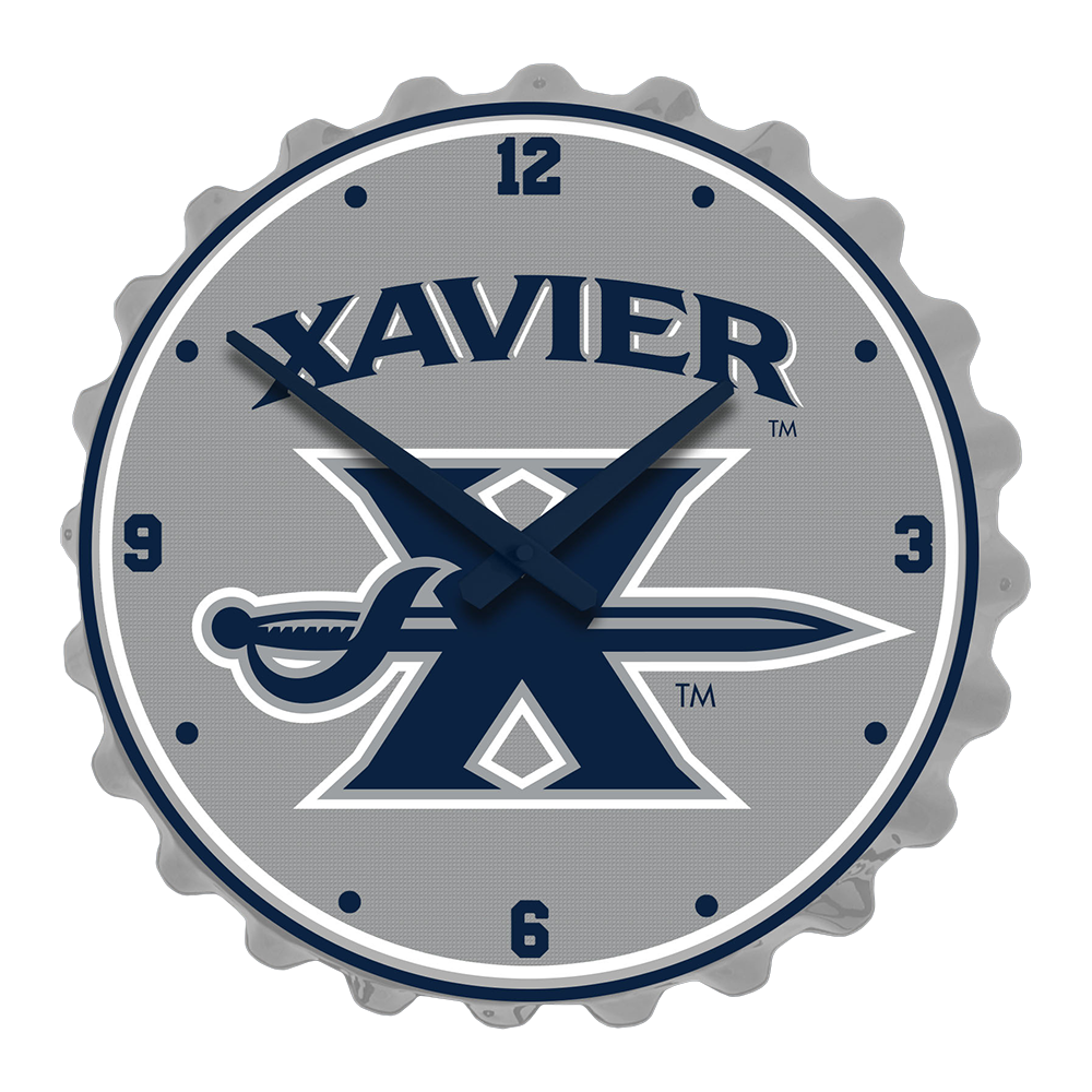 Xavier Musketeers Bottle Cap Wall Clock