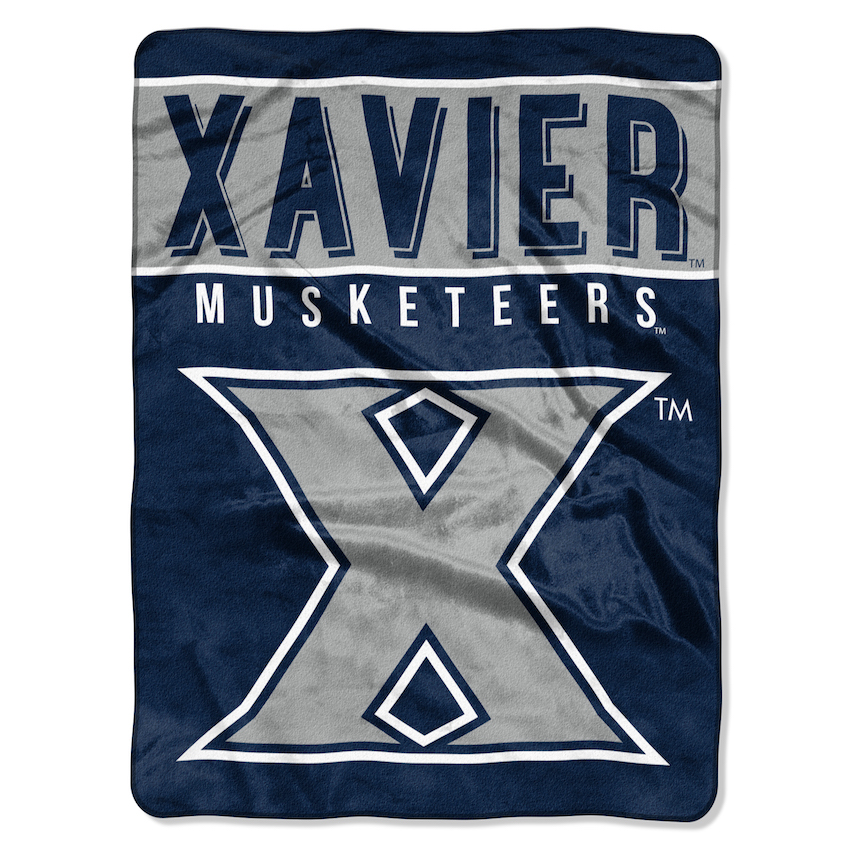 Xavier Musketeers Large Plush Fleece OVERTIME 60 x 80 Blanket