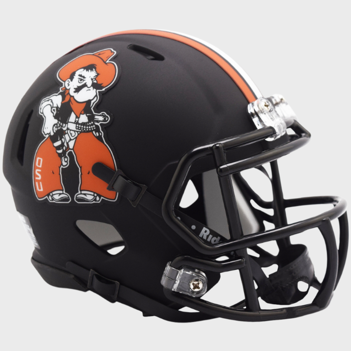 Oklahoma State Cowboys NCAA Mini SPEED Helmet by Riddell - PISTOL PETE