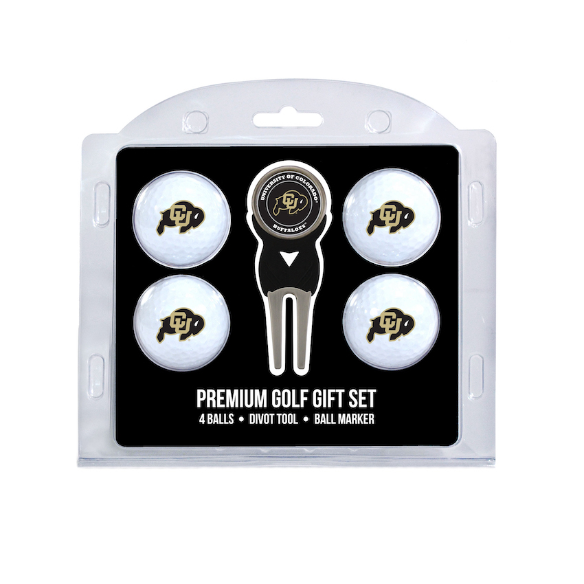 Colorado Buffaloes 4 Golf Ball and Divot Tool Set