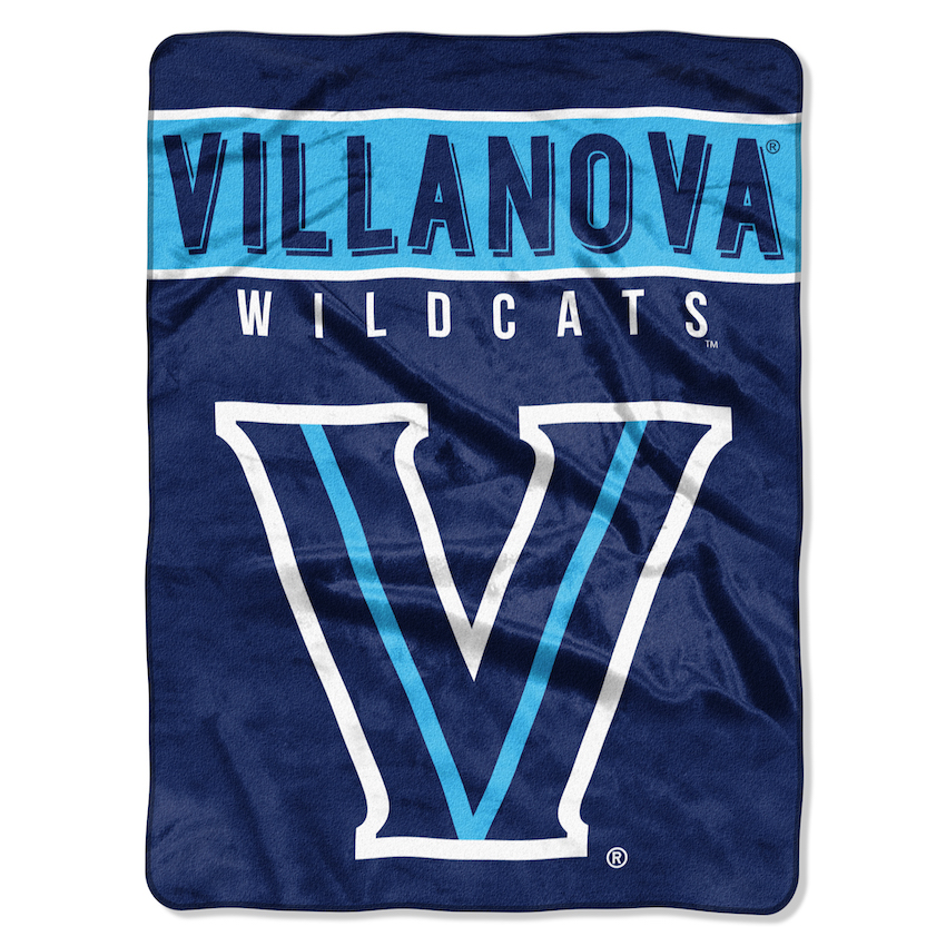 Villanova Wildcats Large Plush Fleece OVERTIME 60 x 80 Blanket