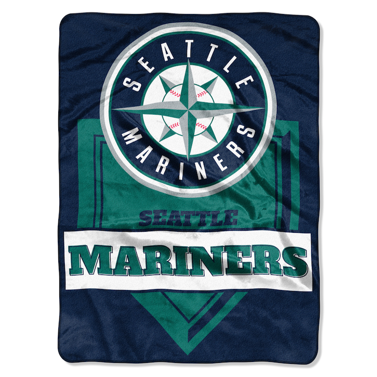 Seattle Mariners Large Plush Fleece HOME PLATE 60 x 80 Blanket