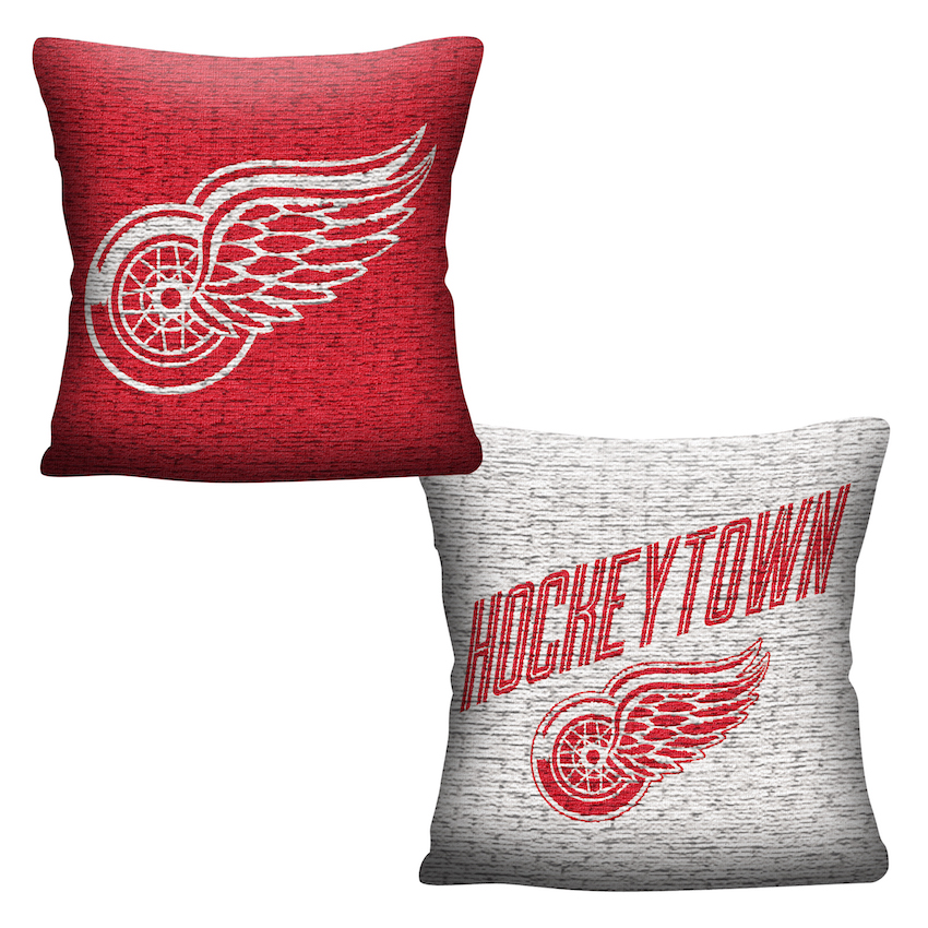 Detroit Red Wings Double Sided INVERT Woven Pillow