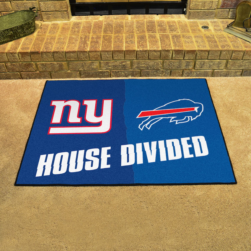 NFL House Divided Rivalry Rug New York Giants - Buffalo Bills