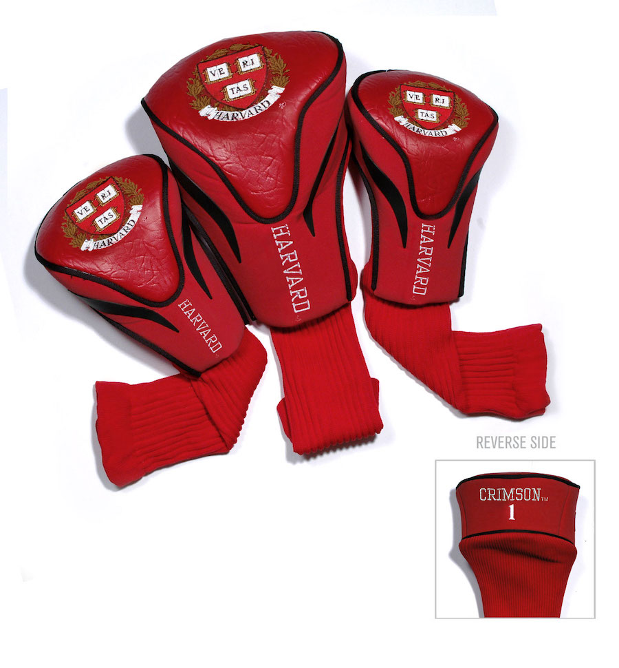 Harvard Crimson 3 Pack Contour Headcovers