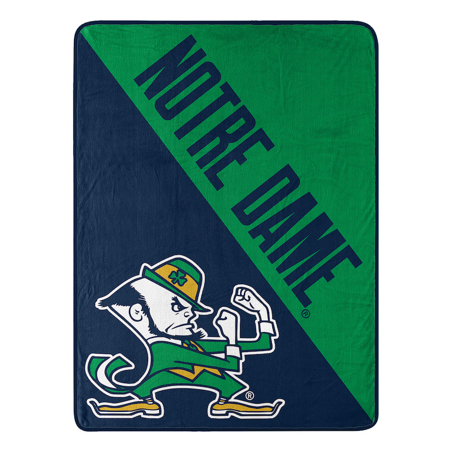 Notre Dame Fighting Irish Micro Raschel 50 x 60 Team Blanket