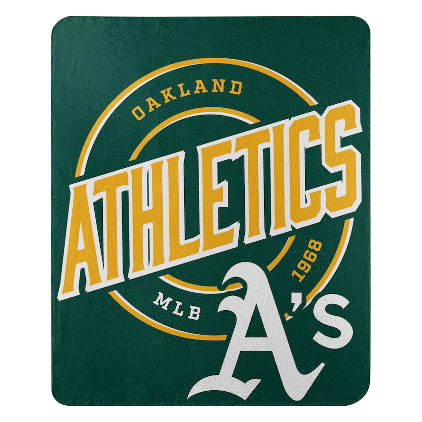 Oakland A's Fleece Throw Blanket 50 x 60