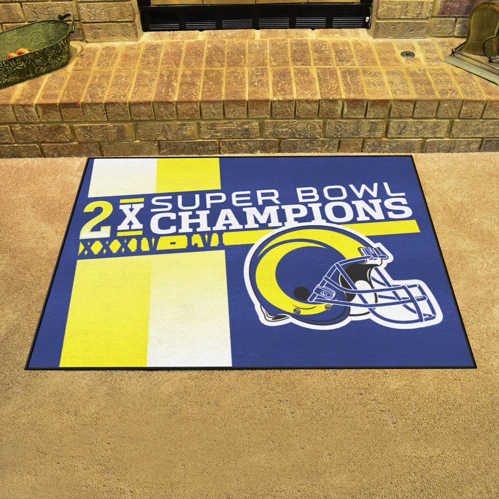 Los Angeles Rams Super Bowl DYNASTY 20 x 30 STARTER Floor Mat