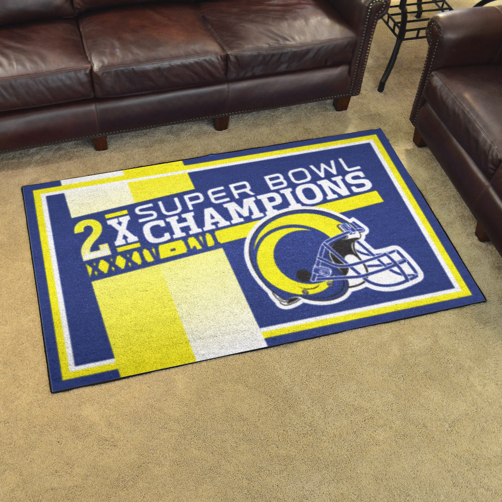 Los Angeles Rams DYNASTY 4x6 Area Rug