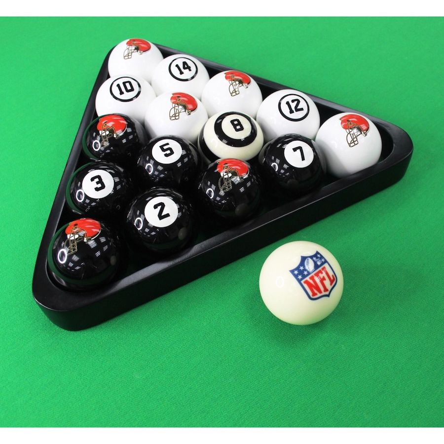 Cleveland Browns Billiard Ball Set with Numbers