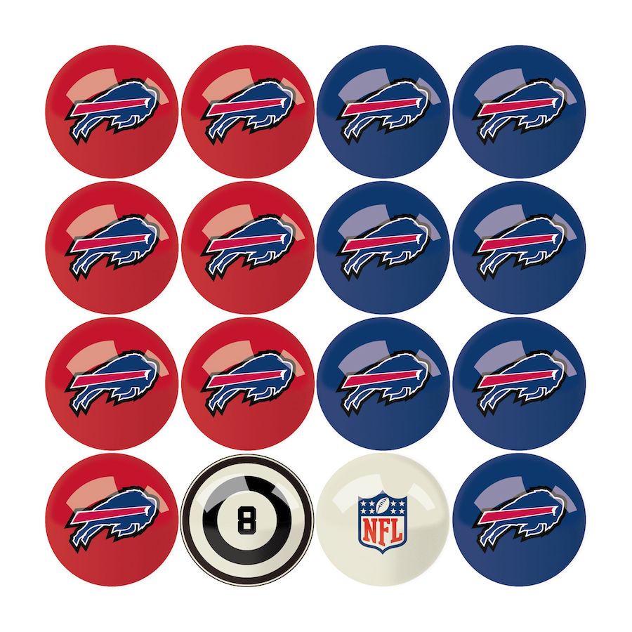 Buffalo Bills Billiard Ball Set with Numbers