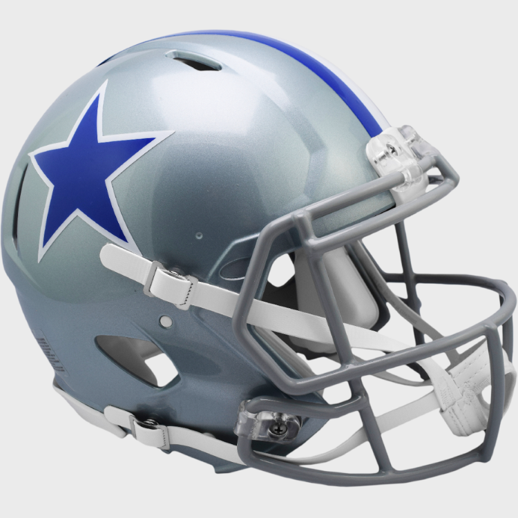 Dallas Cowboys Helmet Riddell Authentic Full Size Speed Style Lunar Eclipse Alternate