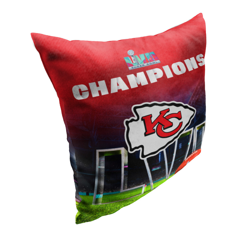 2023 Kansas City Chiefs Super Bowl 57 Champions Printed Throw Pillow 18 x 18