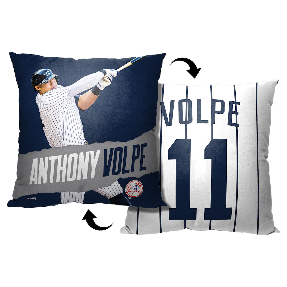 New York Yankees Anthony Volpe Decorative Throw Pillow 18 x 18 inch