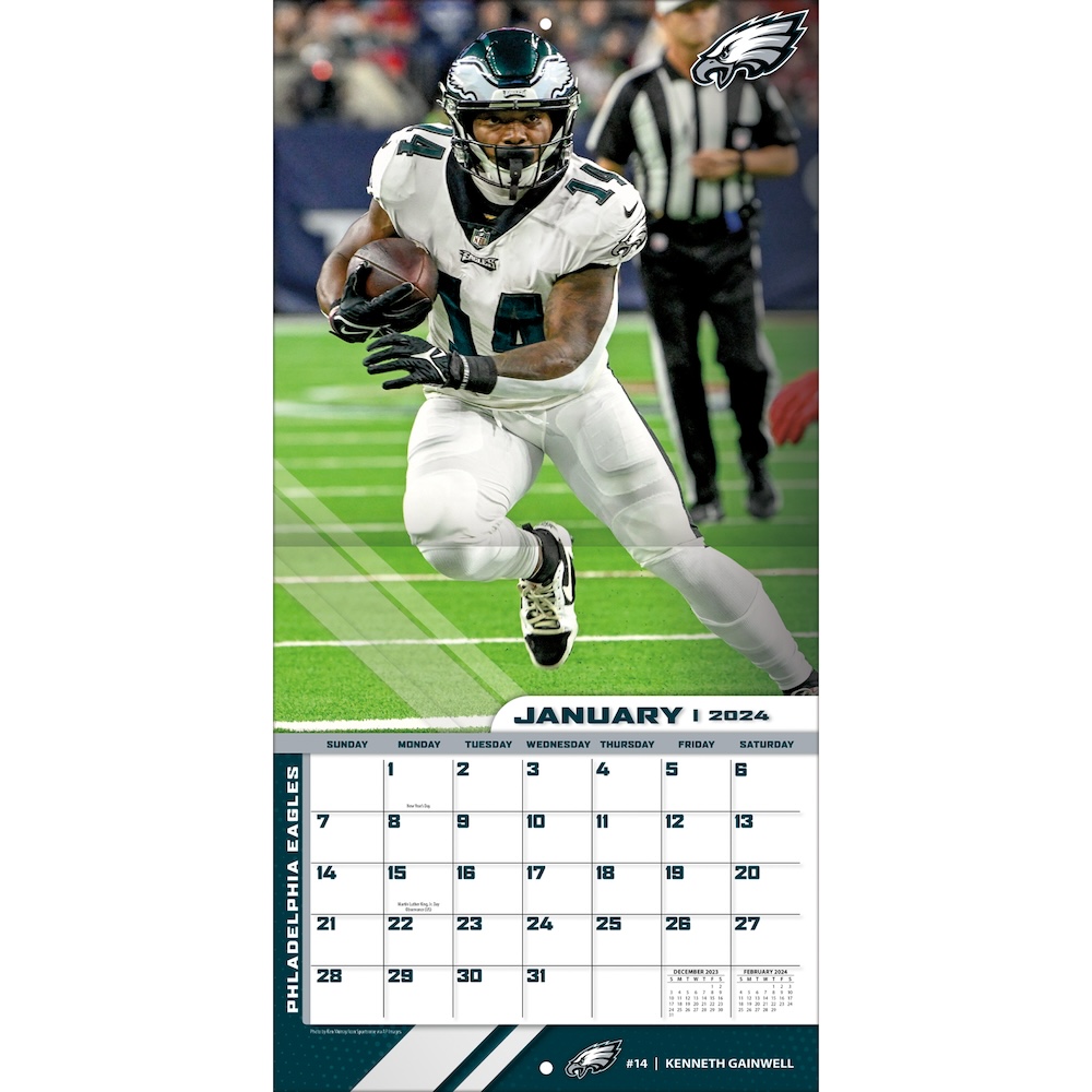 Philadelphia Eagles 2025 NFL Mini Wall Calendar