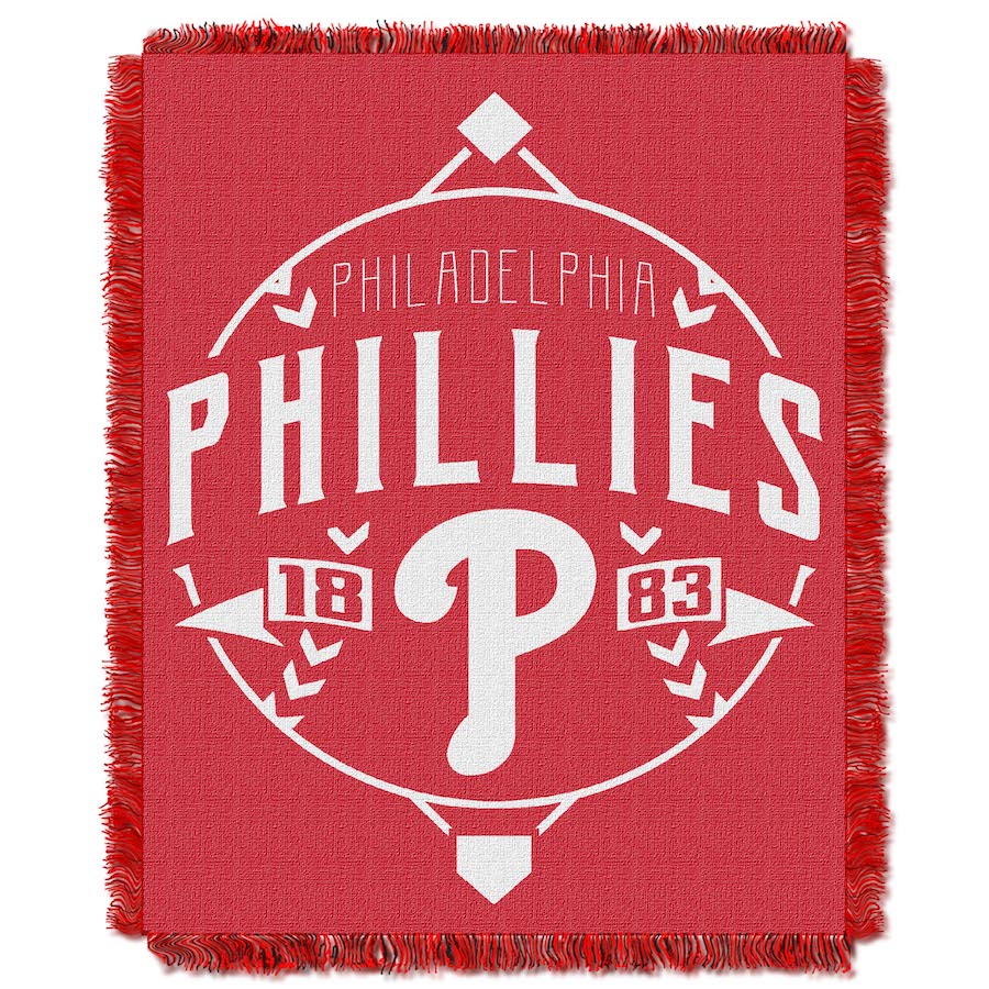Philadelphia Phillies MLB Double Play Tapestry Blanket 48 x 60