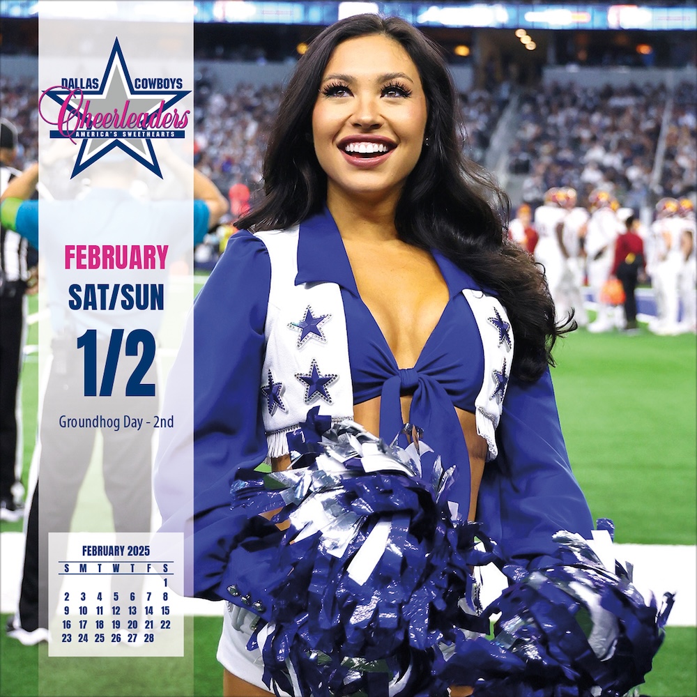 Dallas Cowboys Cheerleaders 2025 NFL Page-A-Day Box Calendar