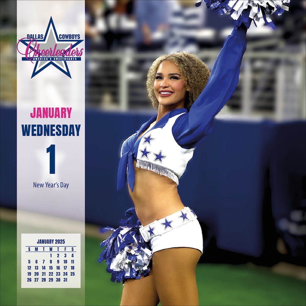 Dallas Cowboys Cheerleaders 2025 NFL Page-A-Day Box Calendar