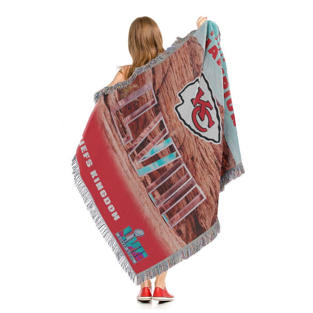 Kansas City Chiefs Commemorative Super Bowl Tapestry Throw - Buy at KHC  Sports