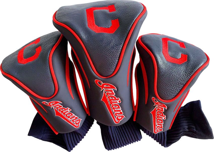 Cleveland Indians 3-Pack Contour Golf Club Head Covers