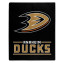 Anaheim Ducks Plush Fleece Raschel Blanket 50 x 60