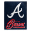 Atlanta Braves Plush Fleece Raschel Blanket 50 x 6...