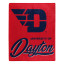 Dayton Flyers Plush Fleece Raschel Blanket 50 x 60