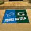 NFL House Divided Rivalry Rug Detroit Lions - Gree...
