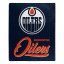 Edmonton Oilers Plush Fleece Raschel Blanket 50 x ...