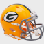 Green Bay Packers NFL Throwback 1961-1979 Mini Hel...